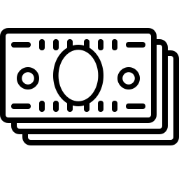 Icon of money illustrating saving on booking direct